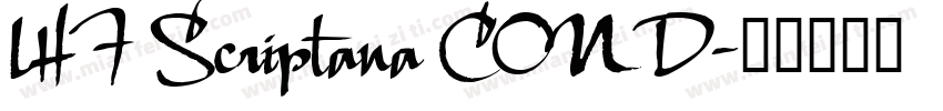 LHF Scriptana COND字体转换